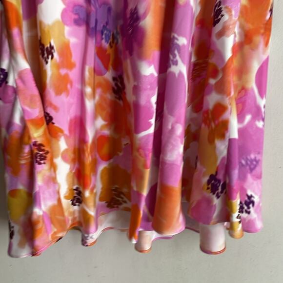 NICHOLAS Simie Gathered Floral-Print Satin-Twill Mini Dress Pink - Picture 12 of 16